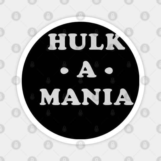 Hulk Hogan Hulk-A-Mania Type Magnet by MunMun_Design